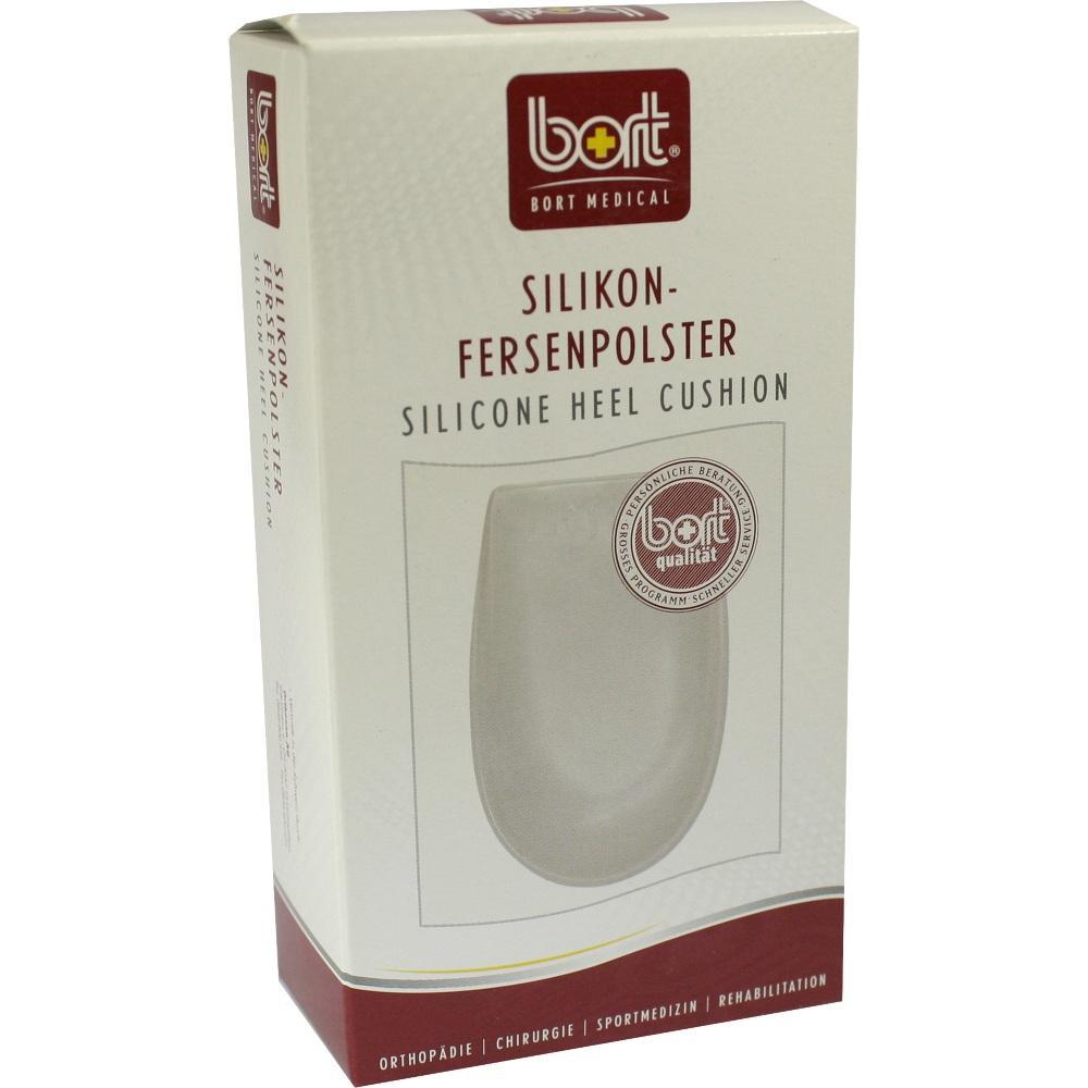 Kartonverpackung einer Silikon-Fersenpolsterung von Bort Medical.