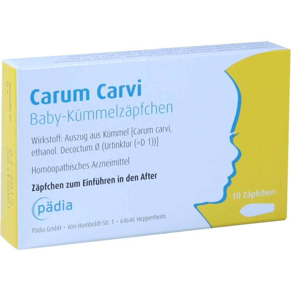 Carum Carvi Baby-Kümmelzäpfchen, 10 Stück, PZN 13229431 - Höhen Apotheke